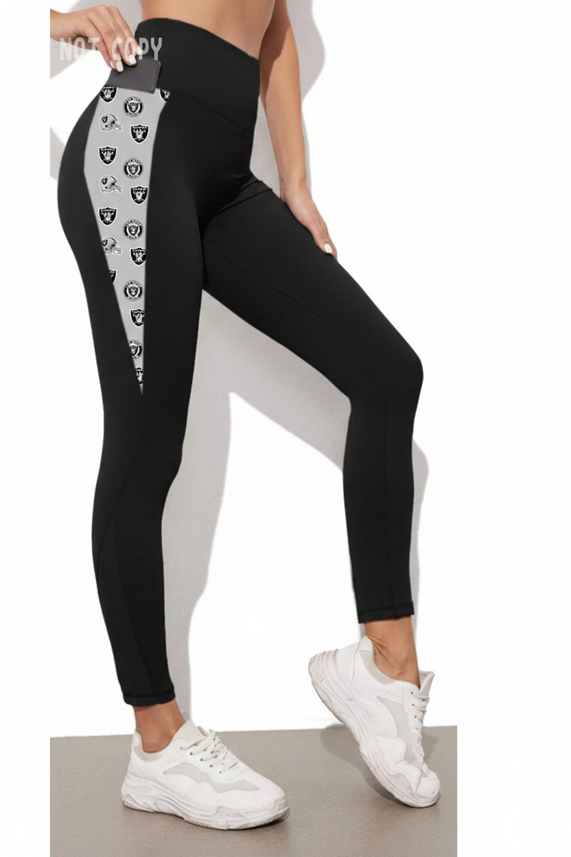 Tall and Curvy Las Vegas Raiders Buttery Soft Leggings