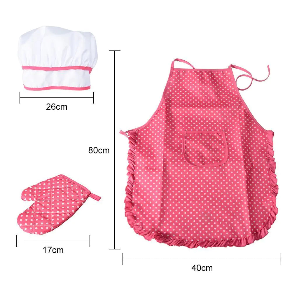 11-Piece Kids Cooking Playset with Apron and Tools