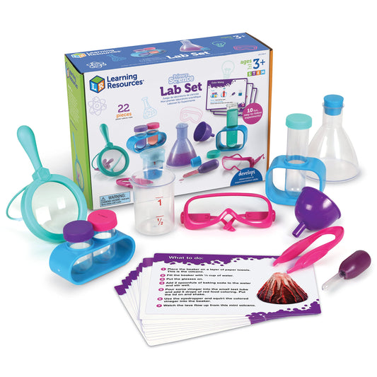 Learning Resources Primary Science Deluxe Lab Set – Pink Edition (22 Pieces)