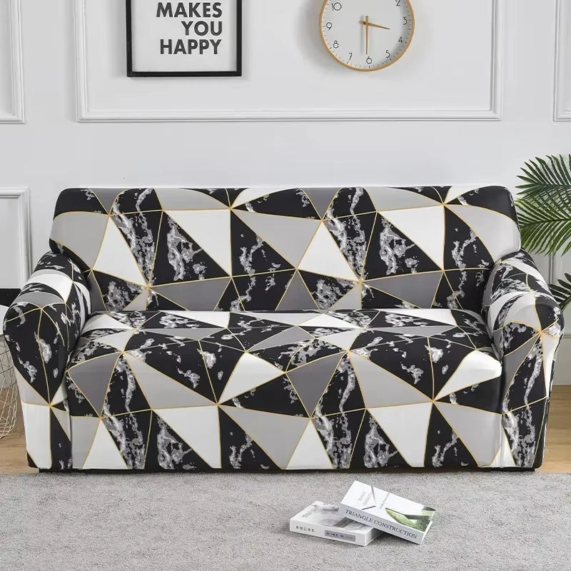 1Pc Flower Printed Elastic Sofa Cover