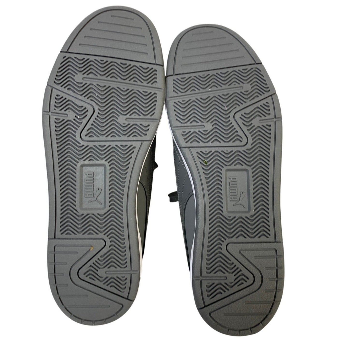 PUMA Men's Gray Faux Leather Soft Foam+ Skate Sneaker-Size 8.5