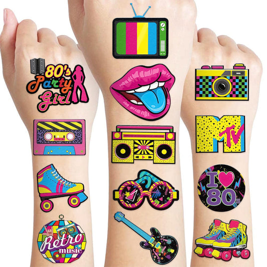 96-piece Retro Temporary Tattoos