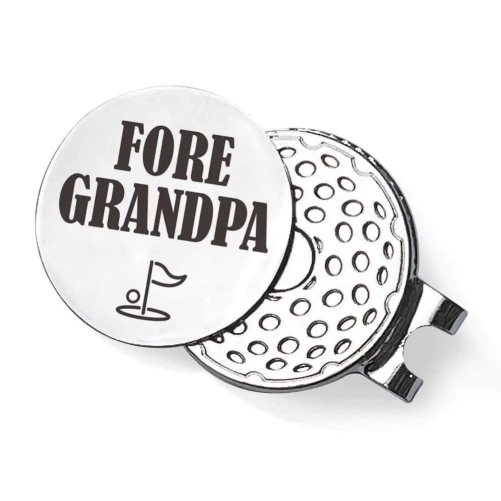 QVUXZ Grandpa Golf Ball Marker Giftsr Grandpa Golfing Gifts Fathers Day Golf Gifts Birthday Christmas Golf Lover Gifts for Grandpa Golfer Gifts for Grandpa Fore Grandpa