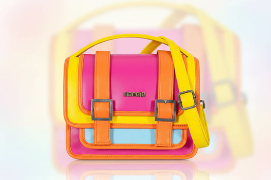 Multicolored Hereje Crossbody Purse with Detachable Shoulder Strap