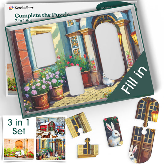 3 Pack Keeping Busy Dementia Puzzles
