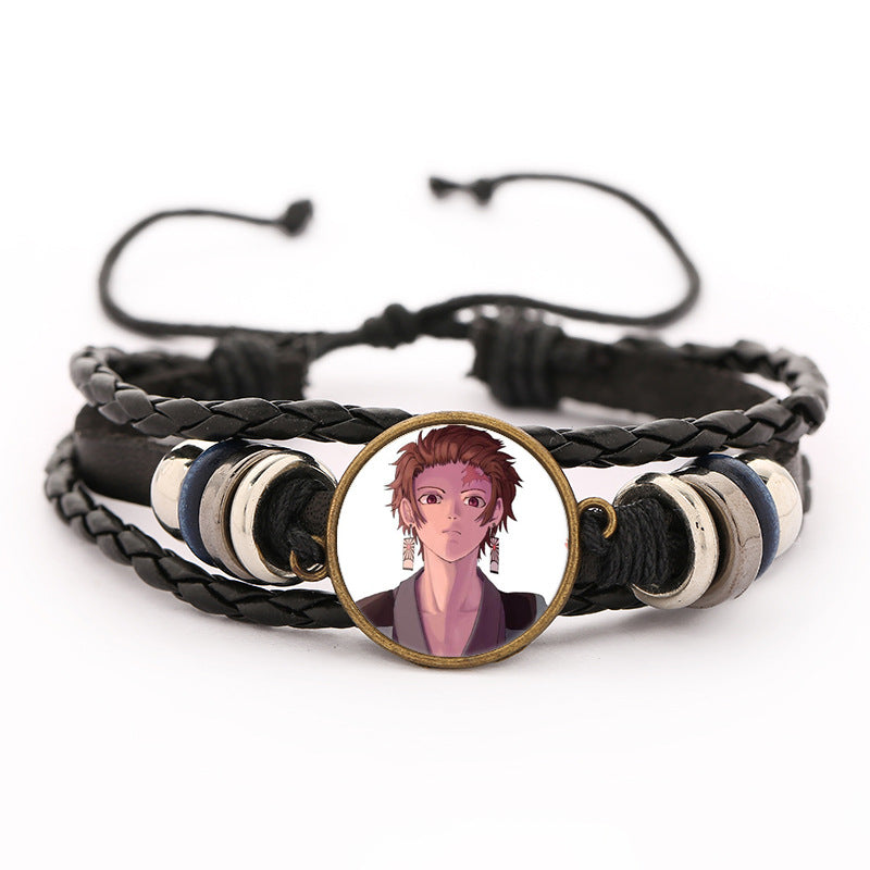 Demon Slayer Leather Bracelet