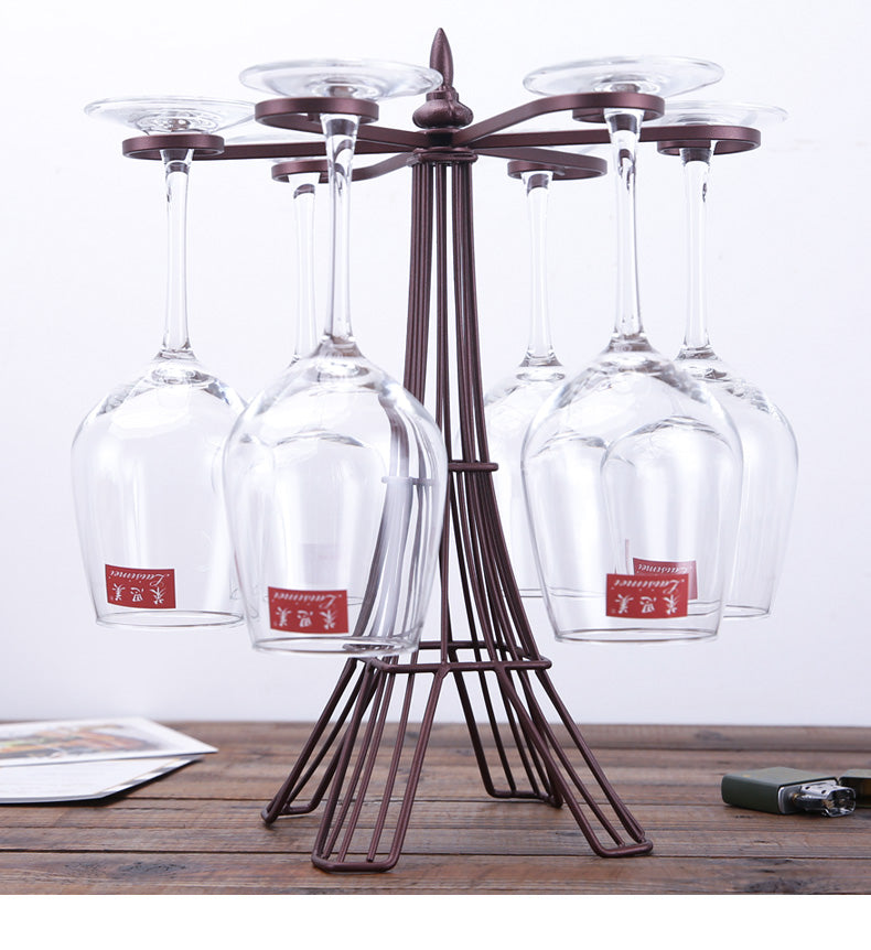 Creative Hanging Wine Glass Holder Set for Home
