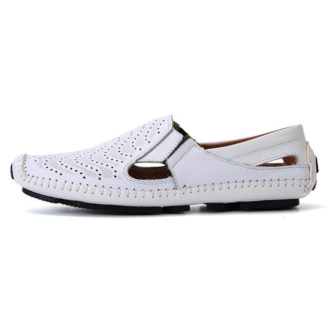 Genuine Leather Summer Flat Sandals