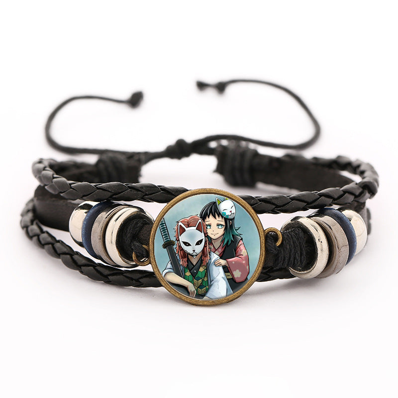 Demon Slayer Leather Bracelet