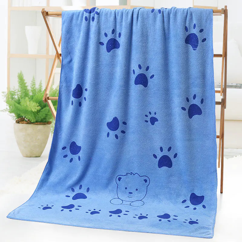 Microfiber Beach Towel with Cartoon Print Design
