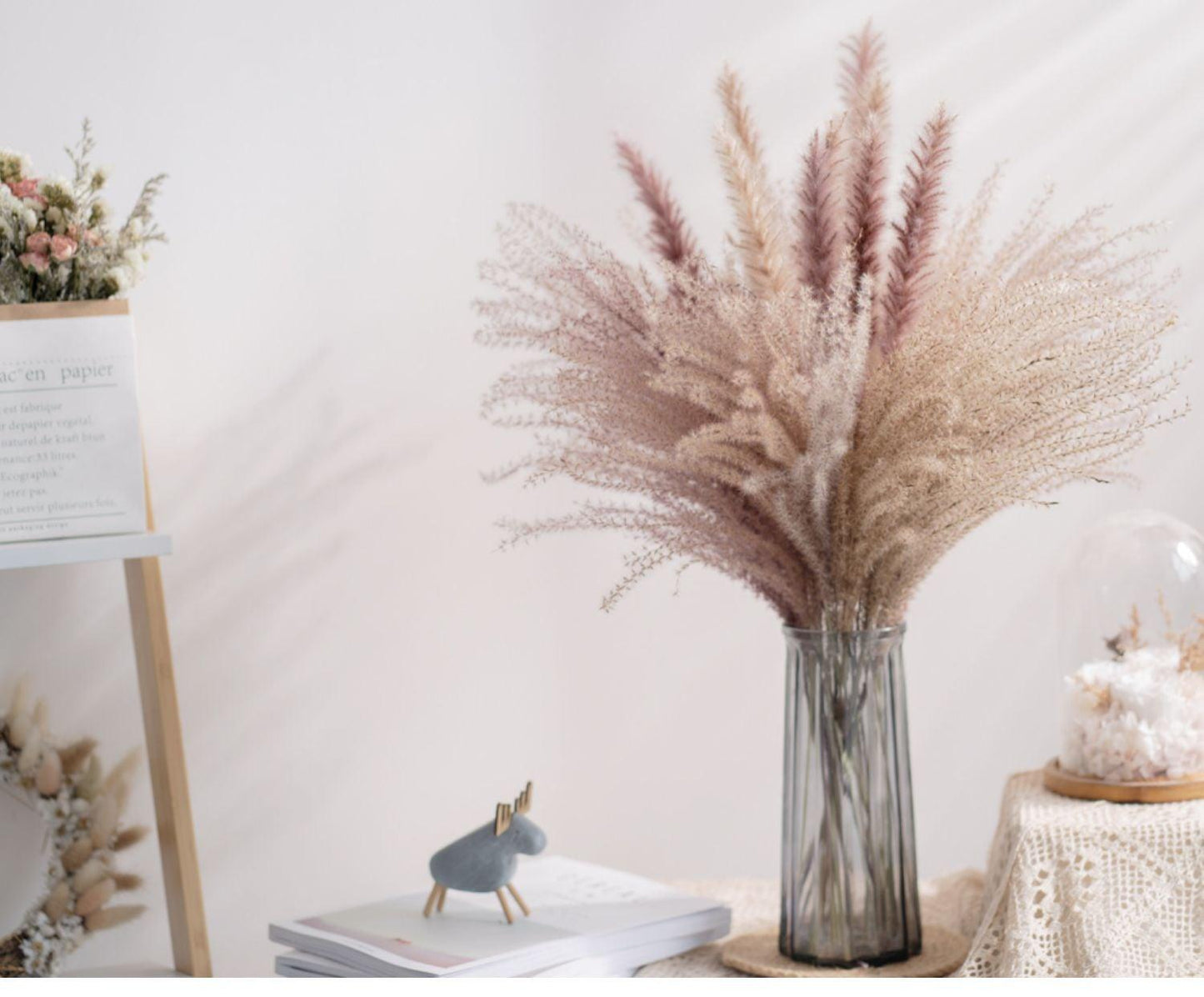 30pcs Natural Dried Pampas Grass