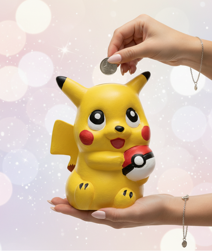 Pikachu Pottery Piggy Bank