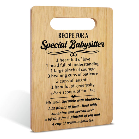 Babysitter Cutting Board Gift