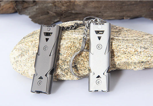 High Decibel Stainless Steel Survival Whistle