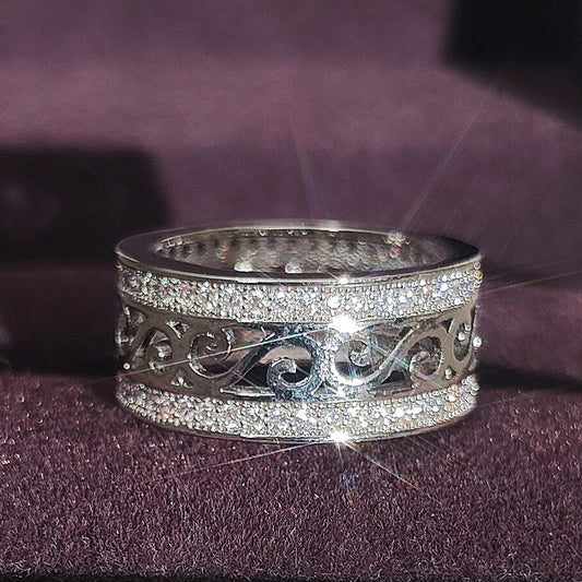 8mm Geometric Design Ring