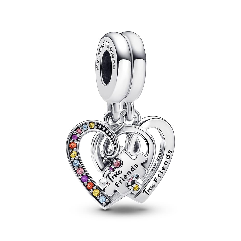 PANDORA Puzzle Piece Splitable Friendship Dangle Charm