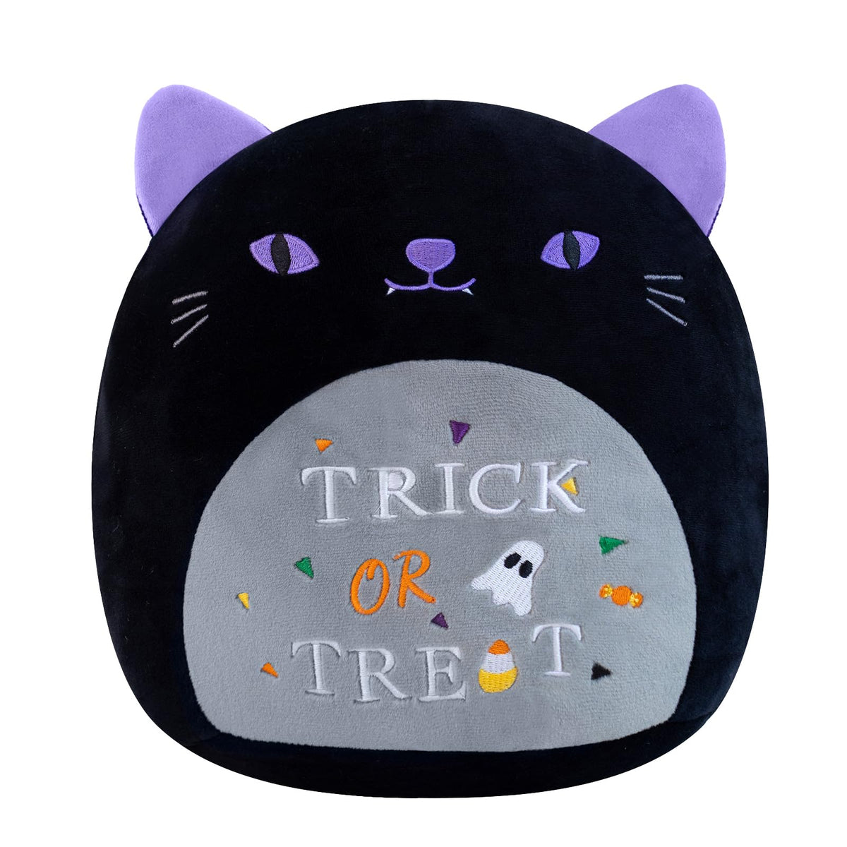 Trick Or Treat Stuffed Cat Plush (10 Inch）