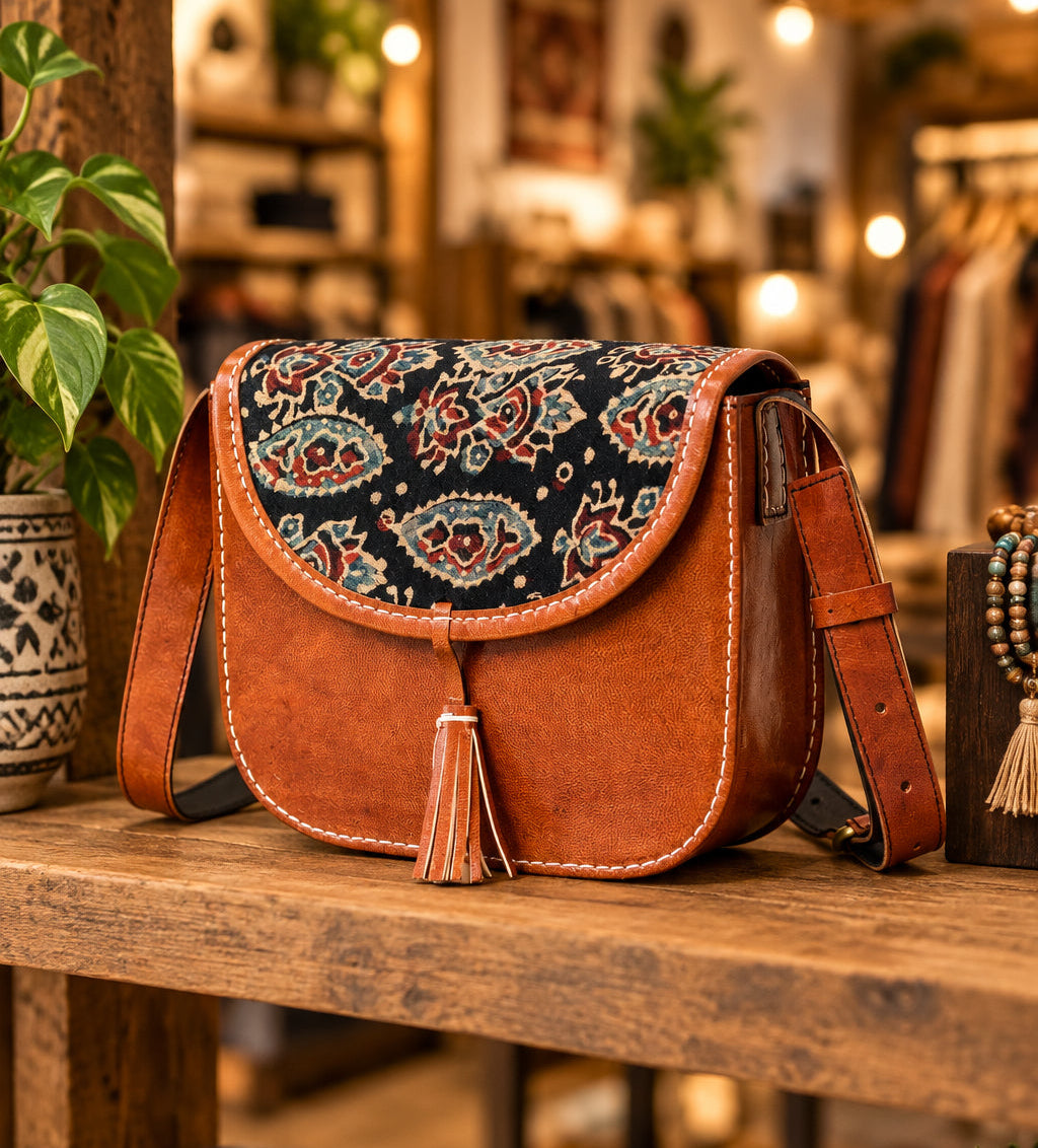 Ajrakh Ethnic Satchel