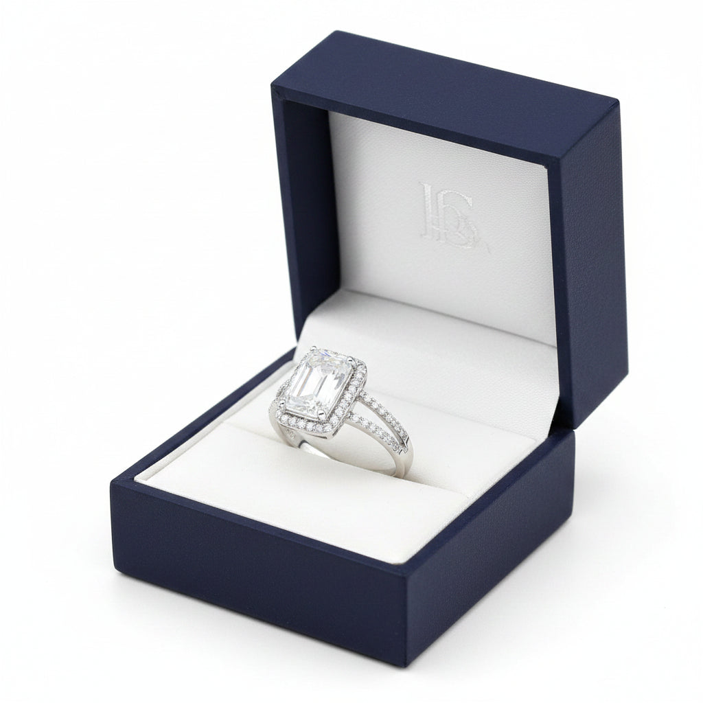Purity Classic Emerald Shape Ring