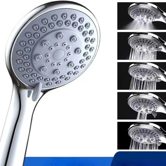 High Pressure 5 Settings Handheld Shower Heads