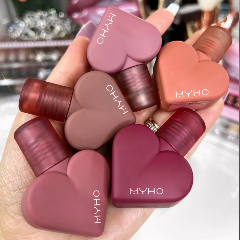 Velvet Matte Waterproof Heart Shape Lip Gloss