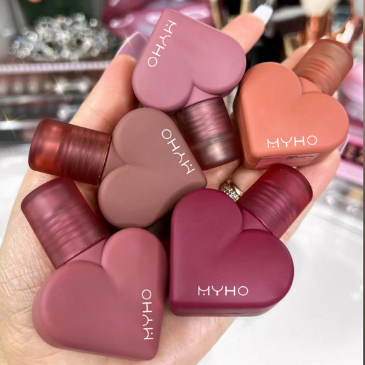 Velvet Matte Waterproof Heart Shape Lip Gloss