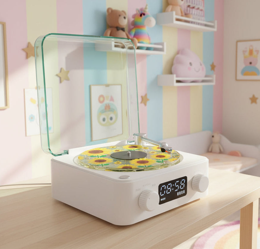 Retro Bluetooth Turntable Speaker