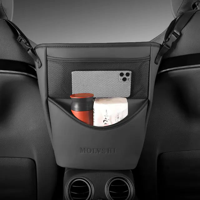 Leather Car Armrest Organizer (Multiple Colors)