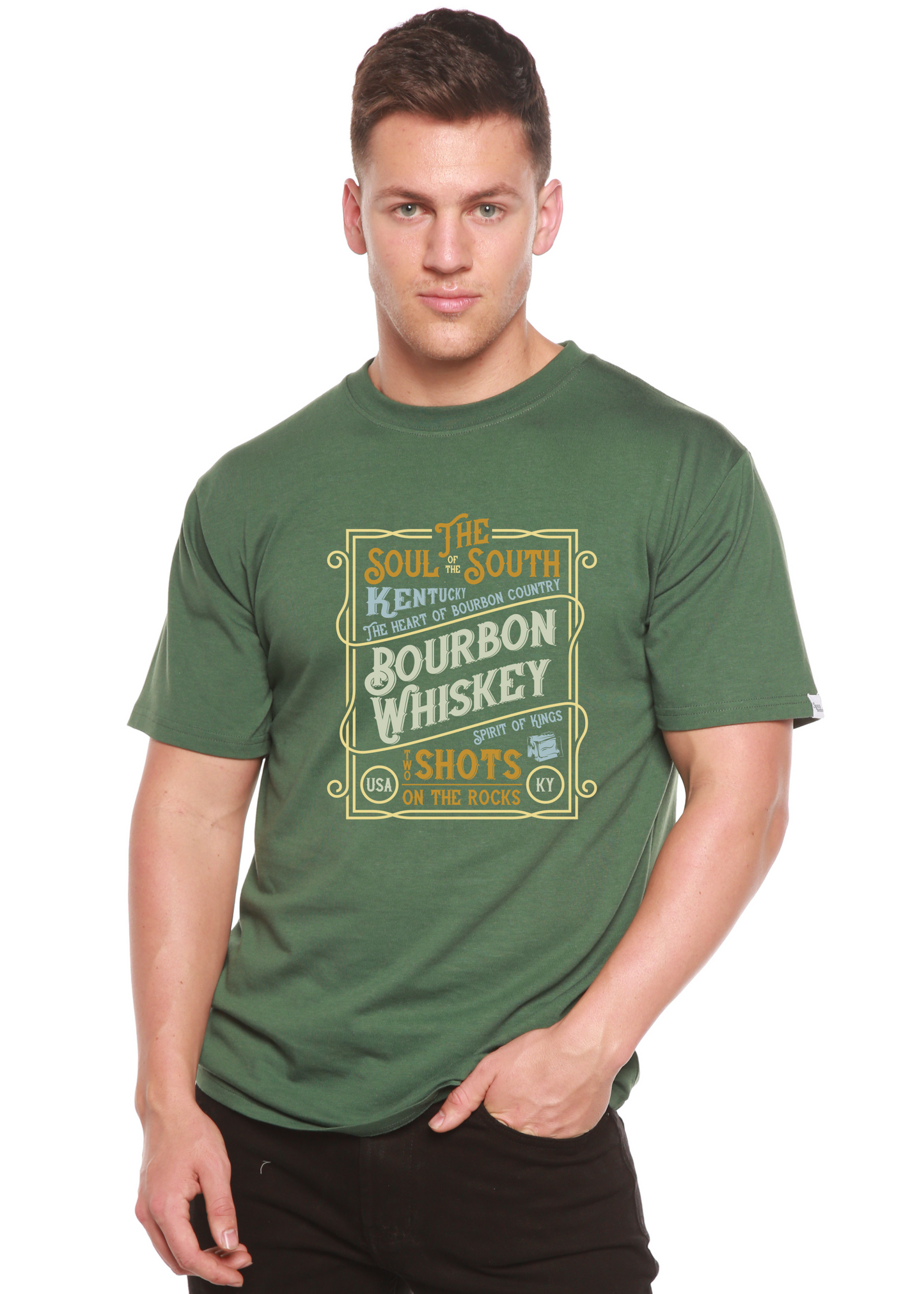 Bourbon Whiskey Bamboo Viscose/Organic Cotton T-Shirt