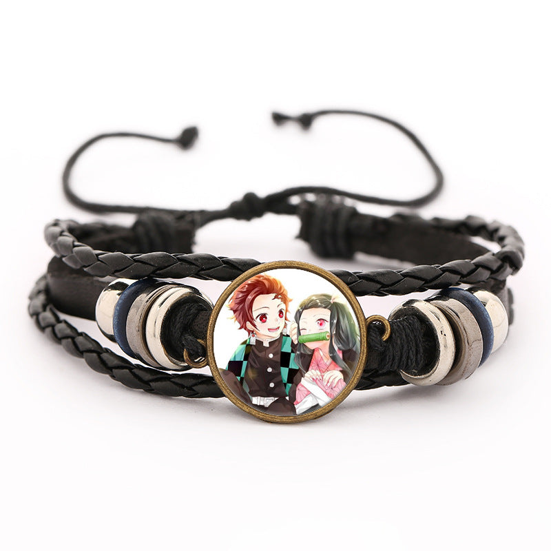 Demon Slayer Leather Bracelet