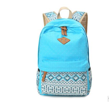 Canvas Print Women's Backpack