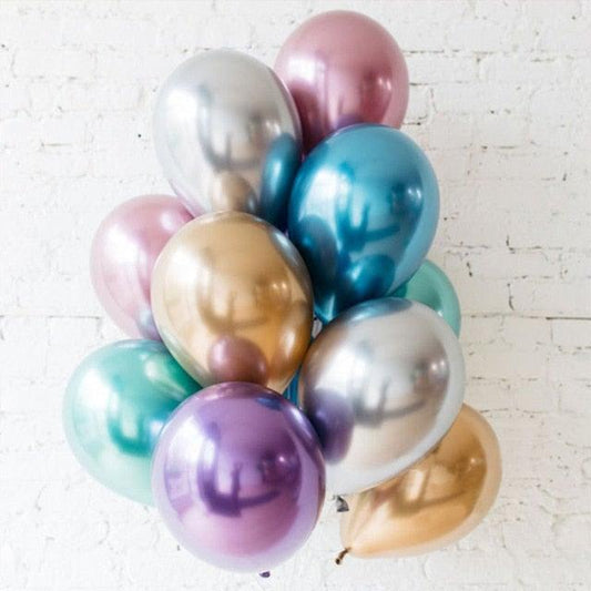 50/100pcs Metallic Latex 5/10/12 Inch Balloons