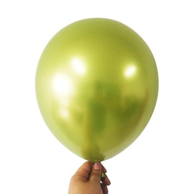 50/100pcs Metallic Latex 5/10/12 Inch Balloons