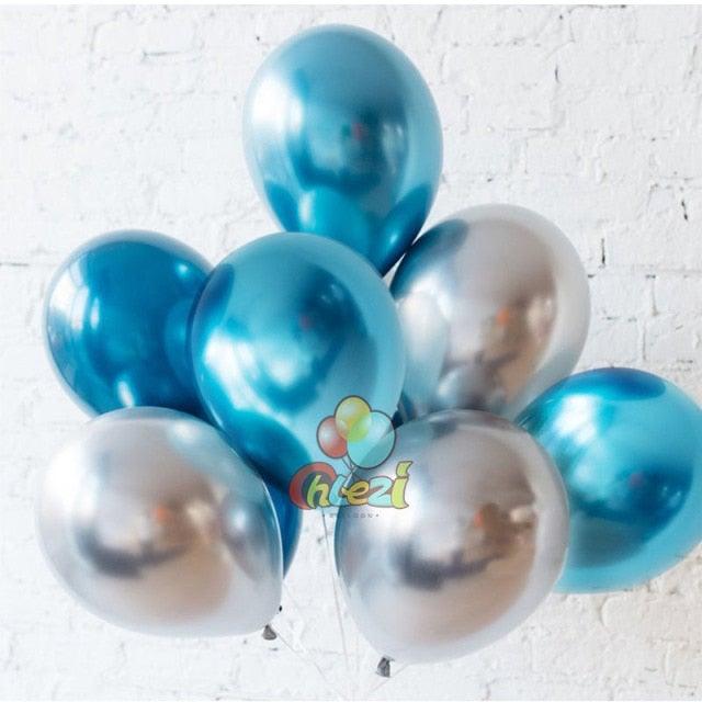 50/100pcs Metallic Latex 5/10/12 Inch Balloons