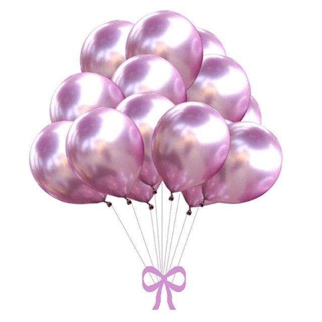 50/100pcs Metallic Latex 5/10/12 Inch Balloons