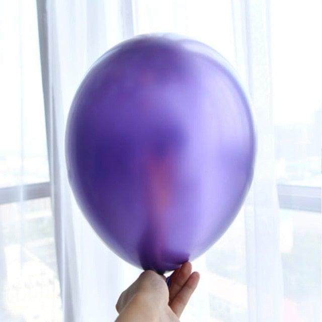 50/100pcs Metallic Latex 5/10/12 Inch Balloons