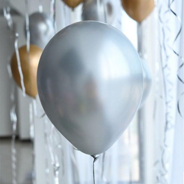 50/100pcs Metallic Latex 5/10/12 Inch Balloons