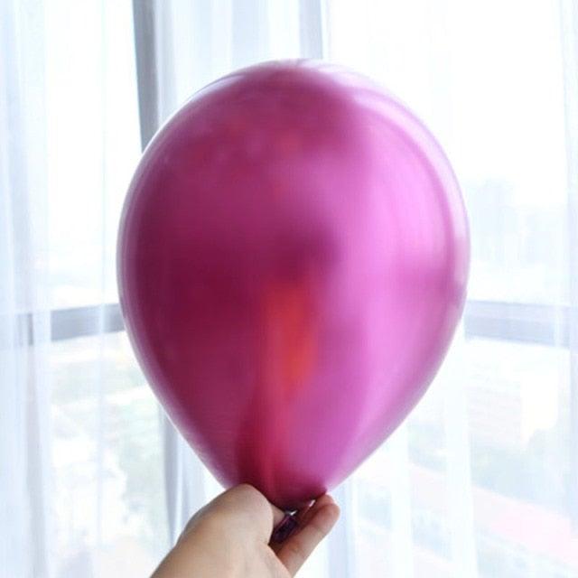50/100pcs Metallic Latex 5/10/12 Inch Balloons