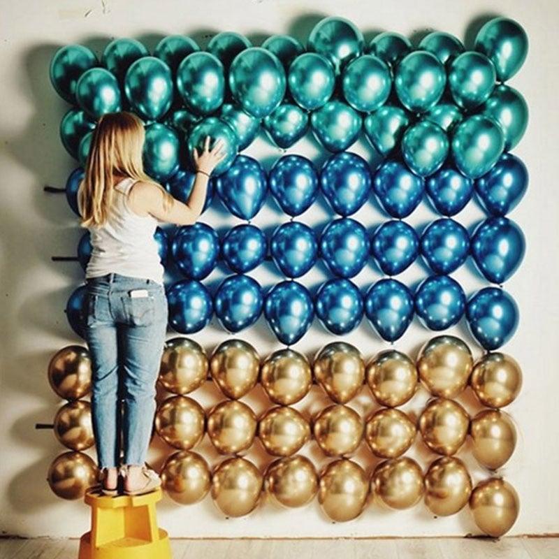 50/100pcs Metallic Latex 5/10/12 Inch Balloons