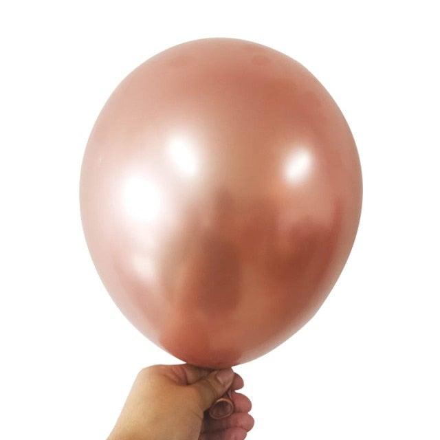 50/100pcs Metallic Latex 5/10/12 Inch Balloons