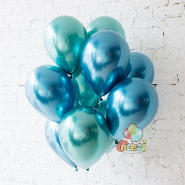 50/100pcs Metallic Latex 5/10/12 Inch Balloons