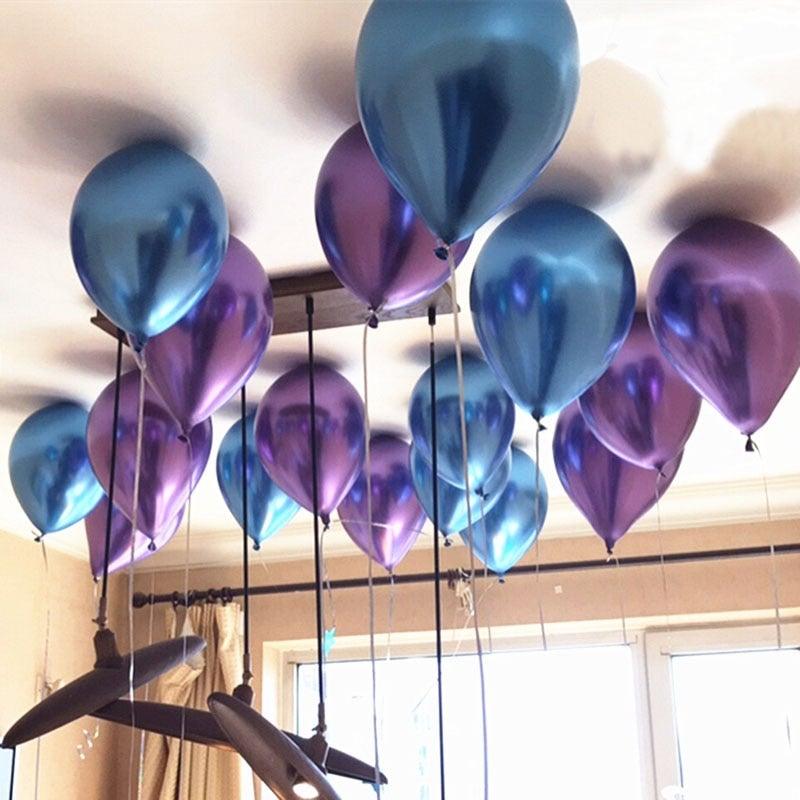 50/100pcs Metallic Latex 5/10/12 Inch Balloons