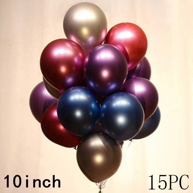 50/15pcs 10inch Latex Confetti Balloons *Multiple Options*