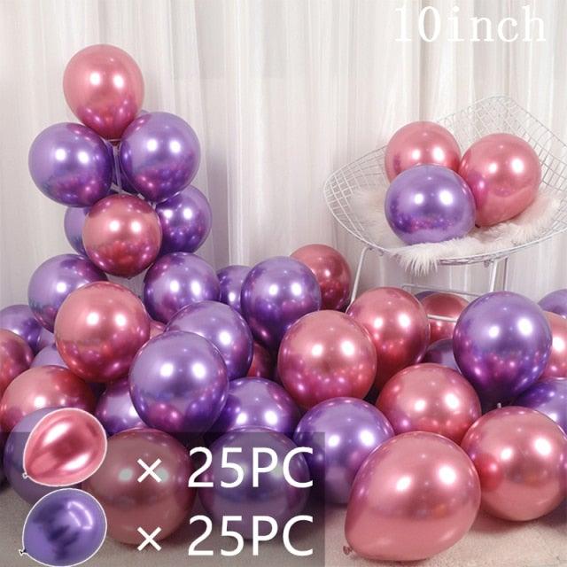 50/15pcs 10inch Latex Confetti Balloons *Multiple Options*