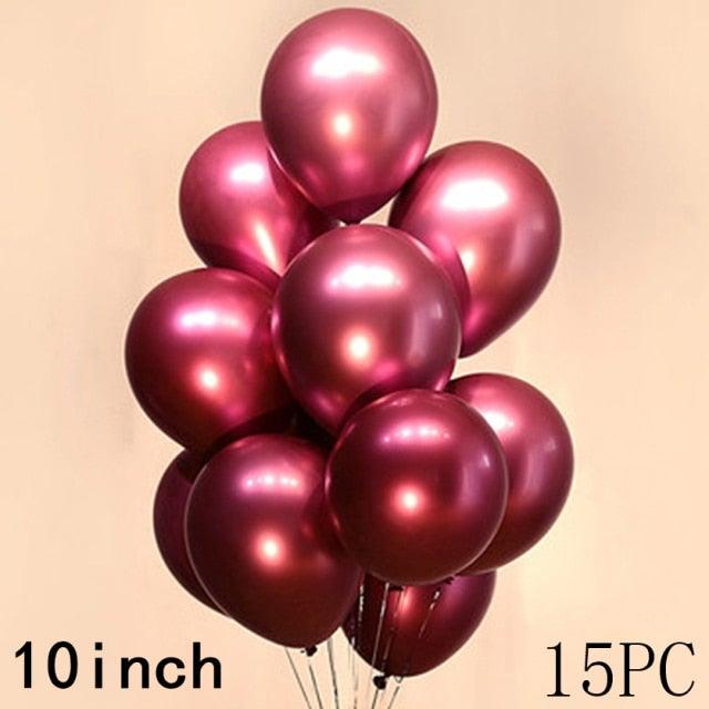50/15pcs 10inch Latex Confetti Balloons *Multiple Options*