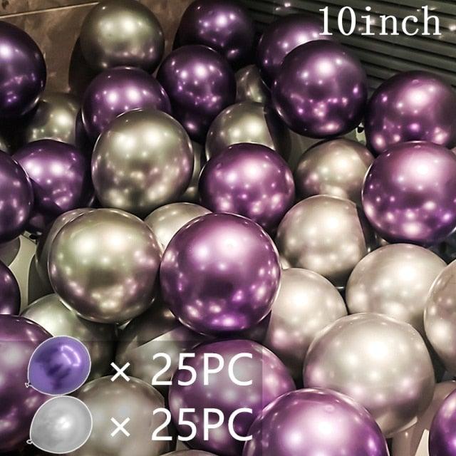 50/15pcs 10inch Latex Confetti Balloons *Multiple Options*