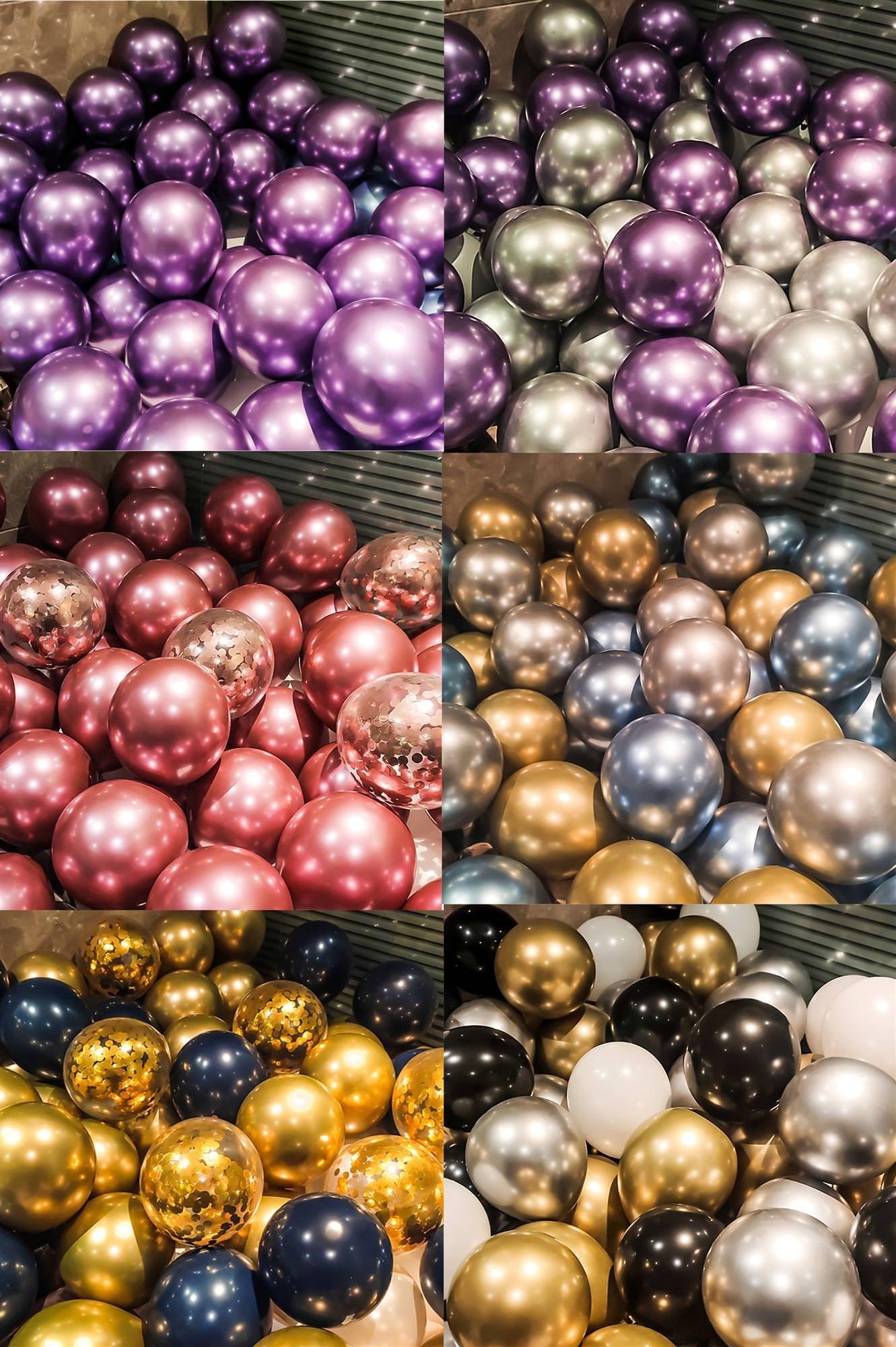 50/15pcs 10inch Latex Confetti Balloons *Multiple Options*