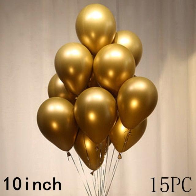 50/15pcs 10inch Latex Confetti Balloons *Multiple Options*