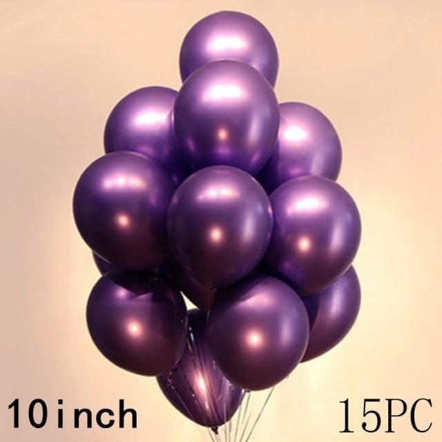 50/15pcs 10inch Latex Confetti Balloons *Multiple Options*