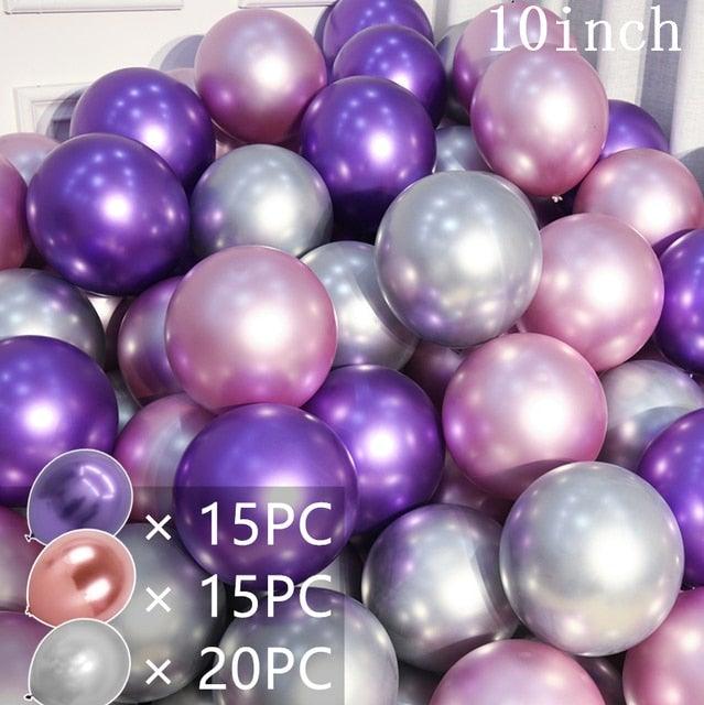 50/15pcs 10inch Latex Confetti Balloons *Multiple Options*